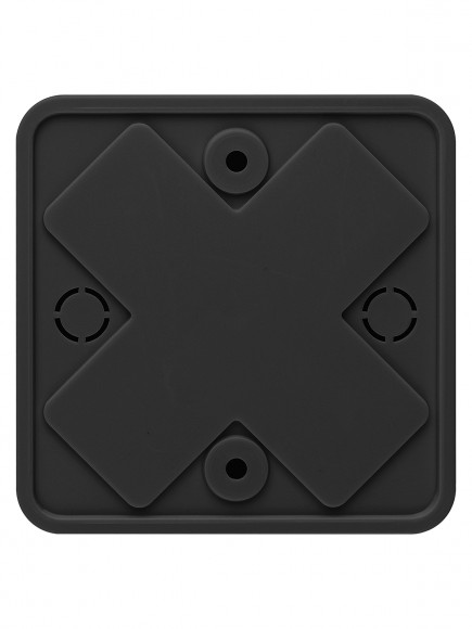 Коробка распаячная КР 75х75х28 ОП черная IP40 TDM