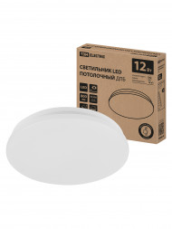 Светильник LED потолочный ДПБ 01, 12 Вт, 4000 К, Классика, TDM Светильник LED потолочный ДПБ 01, 12 Вт, 4000 К, Классика, TDM