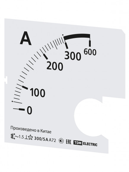 Шкала Ш72 300/5А-1,5 (для А72 Х/5А) TDM