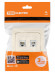 Розетка компьютерная RJ-45 + TФ (RJ-11) сл. кость "Валдай" TDM