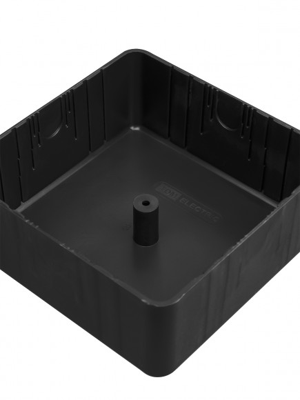 Коробка распаячная КР 100х100х44 ОП черная, IP40, инд. штрихкод TDM