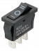 Переключатель клавишный KCD1-103 250В AC/DC, 1P, 6А, (3с), ON-OFF-ON, с нейтральным положением, черный, Mini TDM Переключатель клавишный KCD1-103 250В AC/DC, 1P, 6А, (3с), ON-OFF-ON, с нейтральным положением, черный, Mini TDM