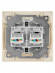 Розетка компьютерная двойная RJ45 сл. кость "Лама" TDM