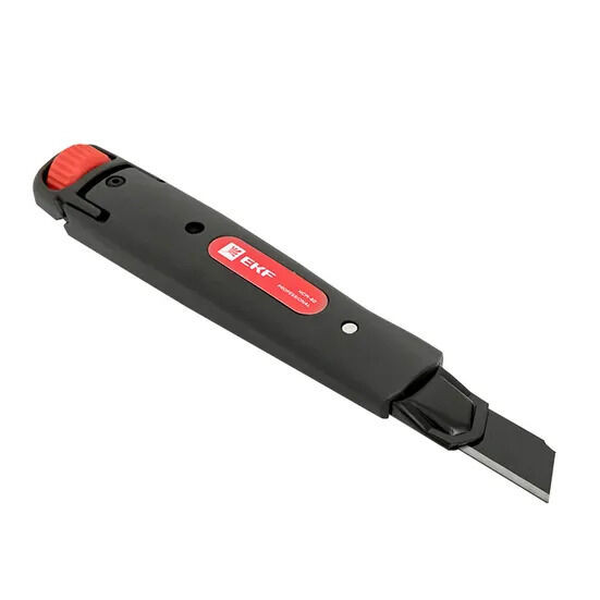 Нож строительно-монтажный 18 мм НСМ-80 (SK4) Heavy Duty (до 60 кг) EKF Professional