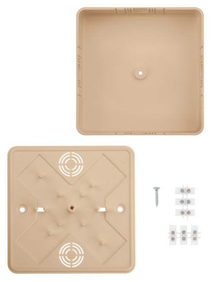Коробка распаячная КР 100х100х29 ОП сосна, с клем. колодкой, IP40, инд. штрихкод TDM Коробка распаячная КР 100х100х29 ОП сосна, с клем. колодкой, IP40, инд. штрихкод TDM