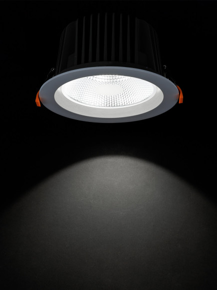 Светильник встраиваемый "Даунлайт" LED DCL-01-040 40 Вт, 4000 К, 80 Ra, IP20, прозрачный расс., TDM