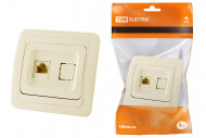 Розетка компьютерная RJ-45 сл. кость "Валдай" TDM Розетка компьютерная RJ-45 сл. кость "Валдай" TDM