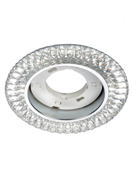 Светильник встраиваемый СВ 03-12 GX53 230В LED подсветка 5 Вт зеркальный/хром TDM