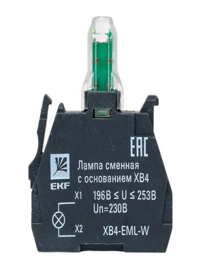 Лампа сменная c основанием XB4 белая 230В EKF PROxima Лампа сменная c основанием XB4 белая 230В EKF PROxima