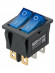Выключатель двухклавишный KCD3-221N 250В AC/DC, 1P, 15А, (6с), ON-OFF, черный корпус, две синие клавиши с LED подсветкой TDM Выключатель двухклавишный KCD3-221N 250В AC/DC, 1P, 15А, (6с), ON-OFF, черный корпус, две синие клавиши с LED подсветкой TDM