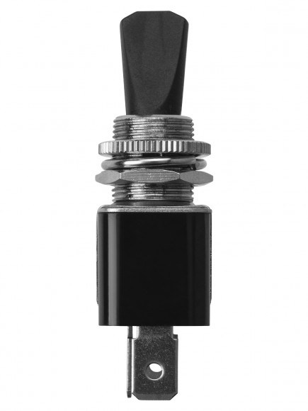 Выключатель-тумблер ASW-07D-2 1P 12В AC/DC 30А (3c) ON-OFF с фиксацией с синей LED подсветкой TDM