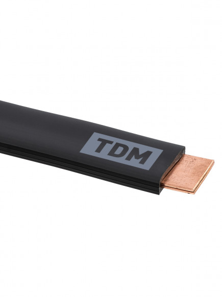 Шина медная гибкая изолированная ШМГ 2х(32х1), 2м, TDM