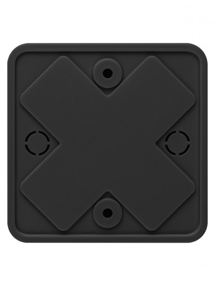 Коробка распаячная КР 75х75х20 ОП черная IP40 TDM