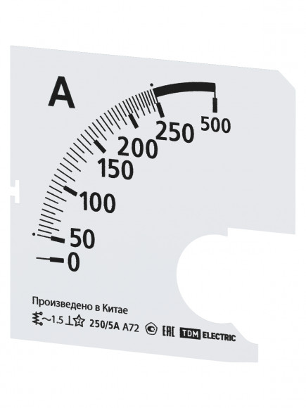 Шкала Ш72 250/5А-1,5 (для А72 Х/5А) TDM