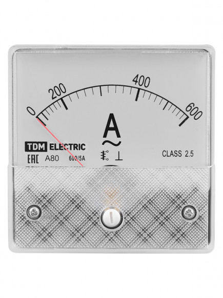 Амперметр А80Н 600А/5А-2,5, трансформаторного включения, (без поверки), TDM