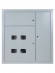 Корпус щита этажного 4 кв. (1010х950х160) размер ниши (920х860х140) TDM