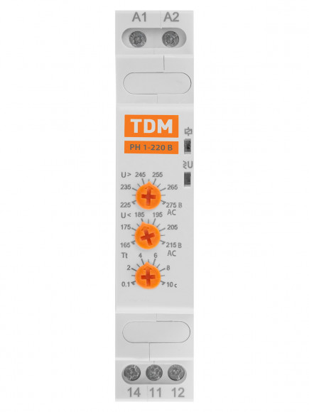 Реле напряжения 1ф РН 1-220В TDM