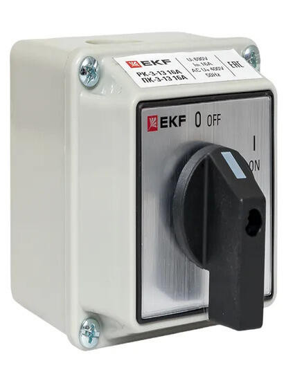 Переключатель кулачковый ПК-3-13 16А 3P "ВКЛ-ВЫКЛ" IP54 EKF PROxima