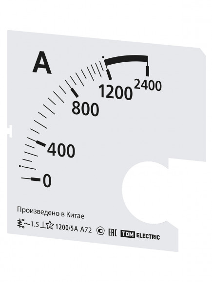 Шкала Ш72 1200/5А-1,5 (для А72 Х/5А) TDM Шкала Ш72 1200/5А-1,5 (для А72 Х/5А) TDM
