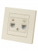 Розетка телефонная RJ11 + компьютерная RJ45 сл. кость "Сенеж" TDM