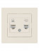 Розетка телефонная RJ11 + компьютерная RJ45 сл. кость "Сенеж" TDM