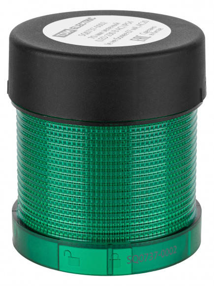 Модуль светосигнальный 70 мм зеленый (LED 230В AC) IP54 TDM