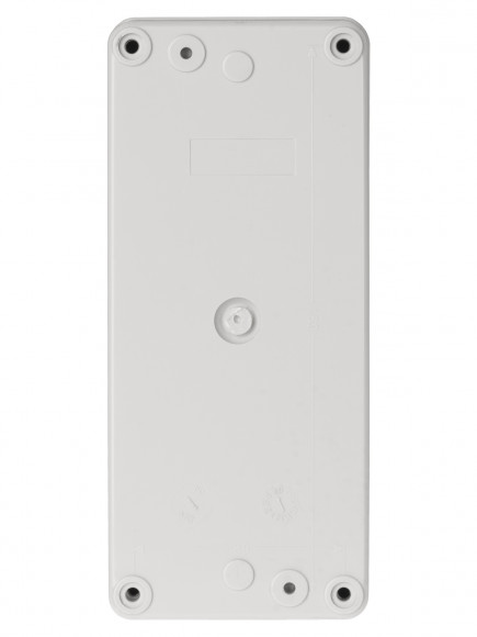 Корпус КП103 c козырьком для кнопок, 3 места, ABS желтый, IP66 TDM