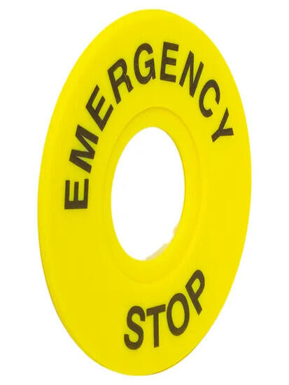 Табличка для кнопок 22 мм "EMERGENCY STOP" EKF