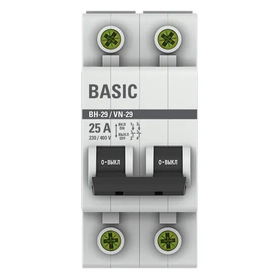 Выключатель нагрузки 2P 25А ВН-29 Basic