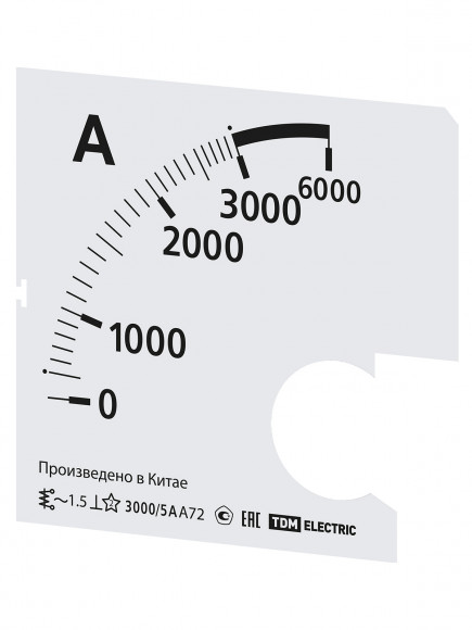 Шкала Ш72 3000/5А-1,5 (для А72 Х/5А) TDM Шкала Ш72 3000/5А-1,5 (для А72 Х/5А) TDM