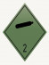 Знак наклейка для маркировки опасных грузов 2.1 "Невоспламеняющиеся, нетоксичные газы" (250x250) ГОСТ 19433-88 EKF PROxima