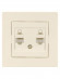 Розетка компьютерная двойная RJ45 сл. кость "Сенеж" TDM