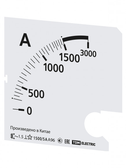 Шкала Ш96 1500/5А-1,5 (для А96 Х/5А) TDM Шкала Ш96 1500/5А-1,5 (для А96 Х/5А) TDM