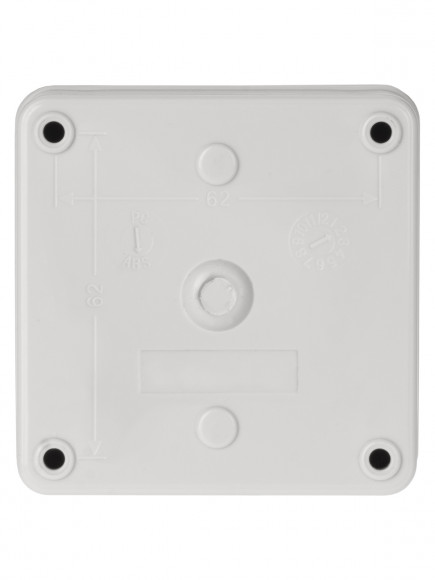 Корпус КП101 c козырьком для кнопок, 1 место, ABS желтый, IP66 TDM