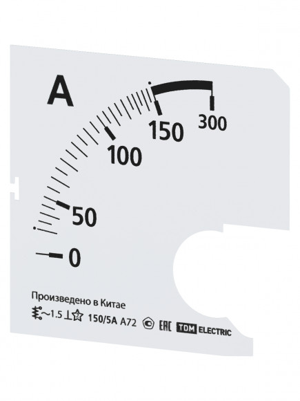 Шкала Ш72 150/5А-1,5 (для А72 Х/5А) TDM Шкала Ш72 150/5А-1,5 (для А72 Х/5А) TDM