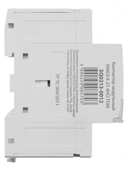 Контактор модульный КМ63/4-25 4НО TDM Контактор модульный КМ63/4-25 4НО TDM