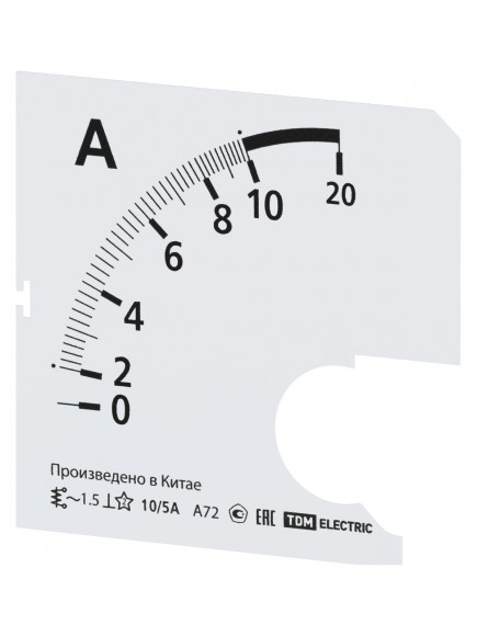 Шкала Ш72 10/5А-1,5 (для А72 Х/5А) TDM Шкала Ш72 10/5А-1,5 (для А72 Х/5А) TDM