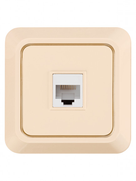 Розетка компьютерная (RJ-45) открытой установки IP20, сл. кость "Ладога" TDM Розетка компьютерная (RJ-45) открытой установки IP20, сл. кость "Ладога" TDM