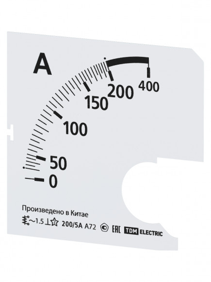 Шкала Ш72 200/5А-1,5 (для А72 Х/5А) TDM Шкала Ш72 200/5А-1,5 (для А72 Х/5А) TDM
