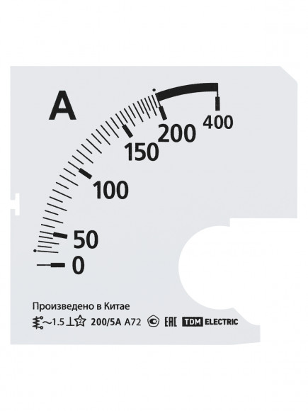 Шкала Ш72 200/5А-1,5 (для А72 Х/5А) TDM Шкала Ш72 200/5А-1,5 (для А72 Х/5А) TDM