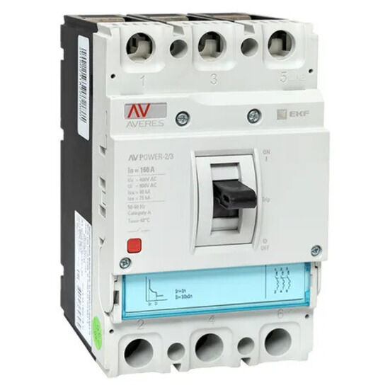 Автоматический выключатель AV POWER-2/3 160А 80kA TR EKF AVERES