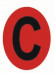 Наклейка "C" d=20 EKF PROxima