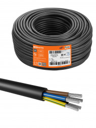 Кабель АсКГТП-ХЛ 5х4(N,PE)-0,66 ГОСТ (100м) TDM