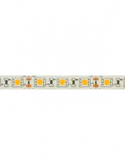 Лента светодиодная SMD5050-60 LED/м-IP65-12 В-14,4 Вт/м-3000 К (5 м) блистер TDM