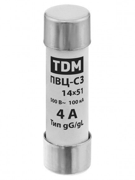 Плавкая вставка ПВЦ-С3 14х51 4А TDM