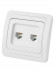 Розетка компьютерная RJ-45 + TФ (RJ-11) белая "Валдай" TDM