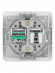 Розетка компьютерная RJ-45 + TФ (RJ-11) белая "Валдай" TDM