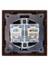 Розетка телефонная RJ11 + компьютерная RJ45 венге "Лама" TDM