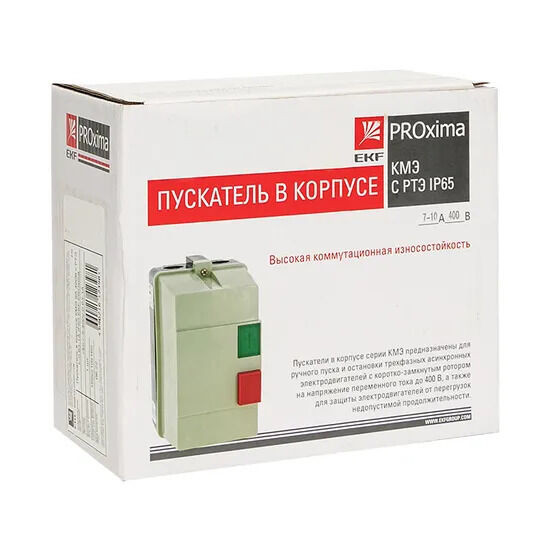 Пускатель в корпусе КМЭ 9А 400В с РТЭ Ir-2,5-4А IP65 EKF PROxima
