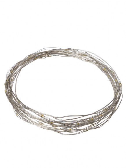 Гирлянда светодиодная "Роса50" 50LED, 5м, 3000К, 3хАА, TDM